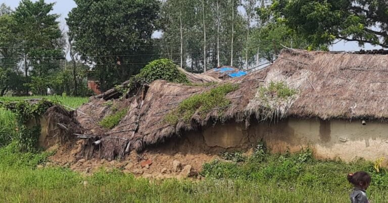 house fall down