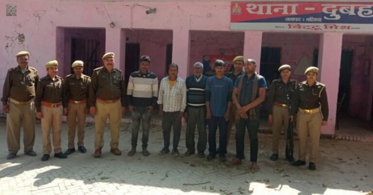 Five accused arrested for disturbing peace in public place
