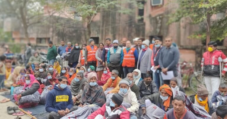 Red Cross gave frost relief material to 100 Divyangjan, faces blossomed