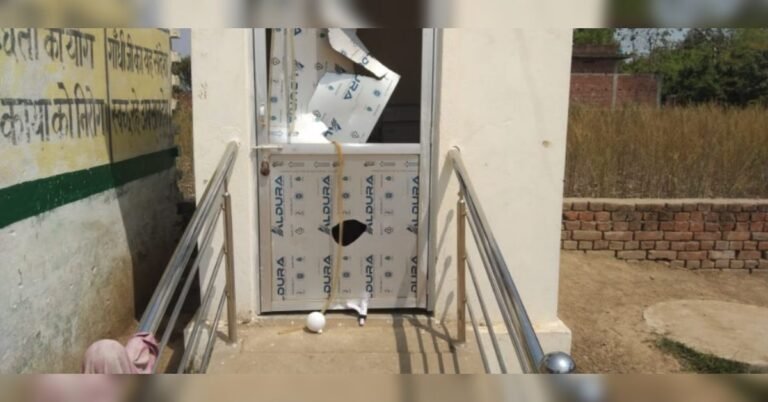 Chaotic elements vandalized the council school in the afternoon