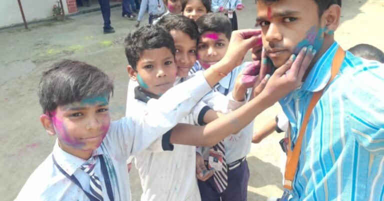 Holi festival ballia