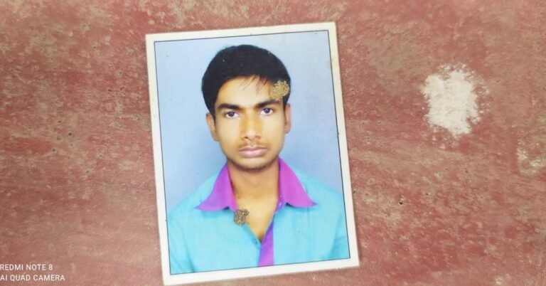 Traumatic death of a young man after being cut by a train,