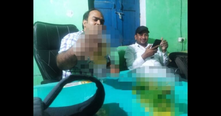 Video of village development officer drinking alcohol in office went viral