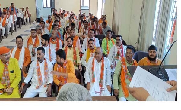 Information about public relations campaign given in BJP District Working Committee meeting