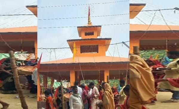 Crowd of devotees gathered in Shrirudra Mahayagya going on in Saidnath Shiva temple