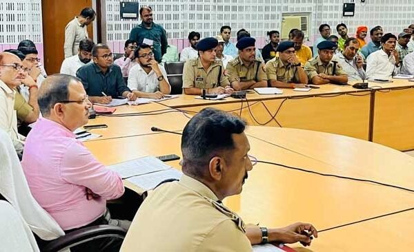Peace committee meeting for the safe completion of the Mahaviri flag procession
