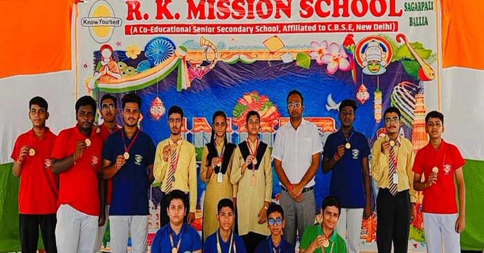 National Sports Day celebrated with fanfare at RK Mission School Ballia by Katharia Ballia