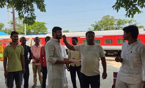 Area residents happy with stoppage of Intercity Express at Revathi station