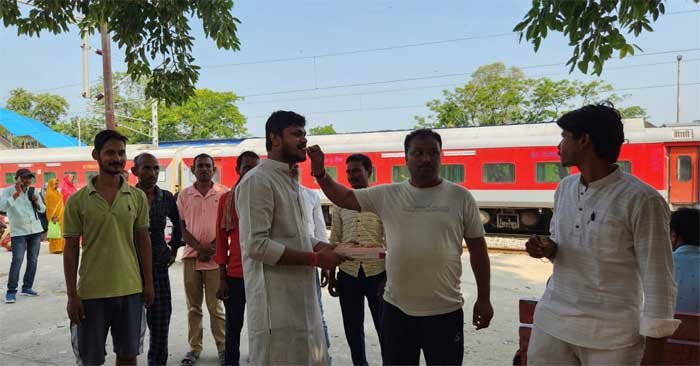 Area residents happy with stoppage of Intercity Express at Revathi station