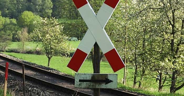 A middle-aged man seriously injured in the collision between two bikes near the railway crossing.