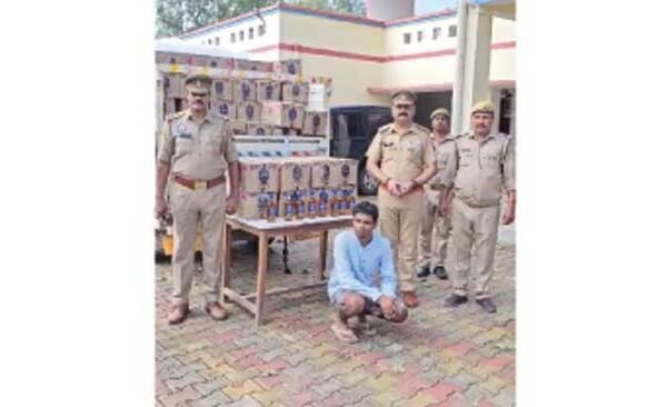 Police and SWAT team of Gadwar police station arrested the accused along with Haryana made illegal liquor worth Rs 15 lakh loaded in a pickup from Naraon village.