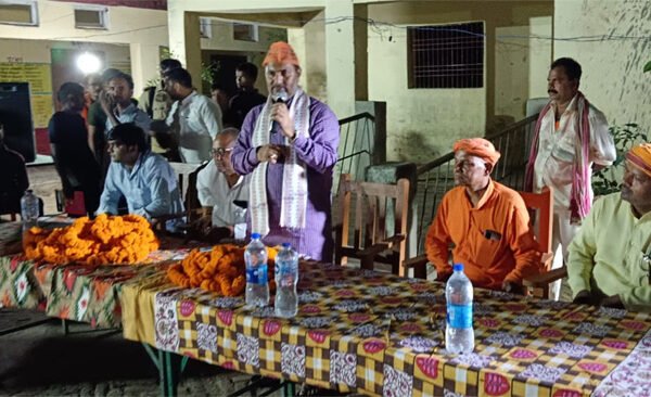 Former minister Upendra Tiwari installed Jan Chaupal