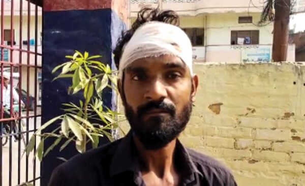 The miscreant beat up the young man and injured him.
