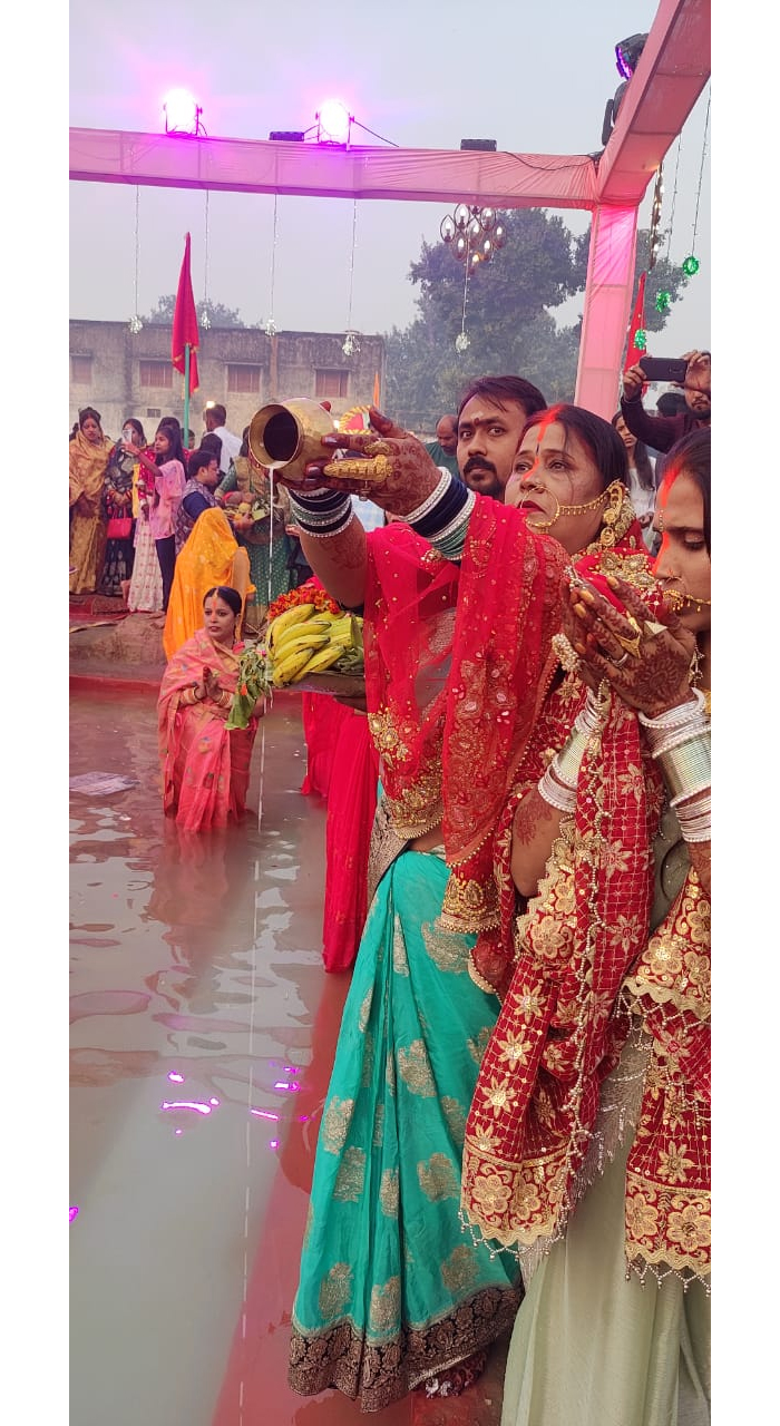Chhath concluded with a four-day festival of folk faith with Arghya offered to the rising sun.