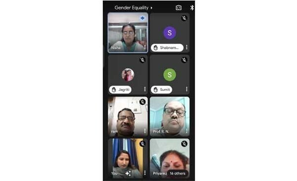 Mission Shakti Fourth Phase- Webinar organized on gender equality in Town College.