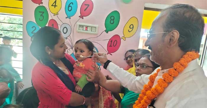 Model Anganwadi Center and Learning Lab inaugurated in Adarsh Sansad Village Ojhwalia