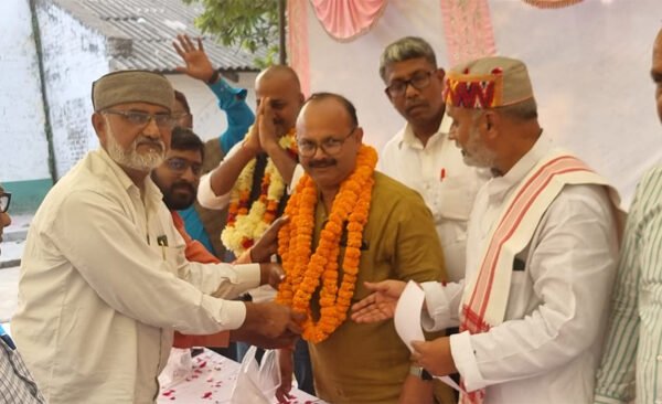 Ajit Kumar Pandey once again elected Dubhar Block President