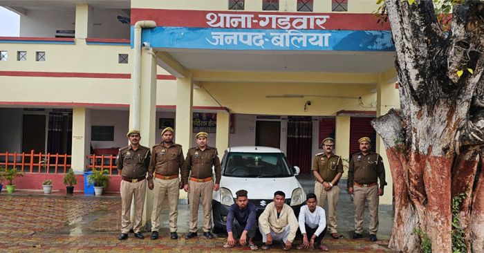 Unique method of cow smugglers busted, two cows loaded in Swift Dezire car recovered