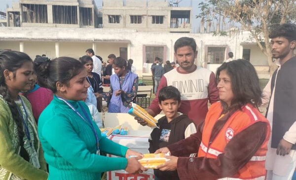 Spread awareness distributing sanitary pads in university