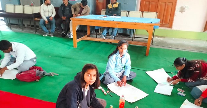 Song, singing and poster competition was organized in cultural and sports competition.