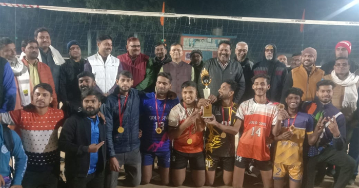 District Volleyball Championship - Stadium and Narahin won the title match