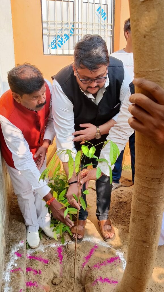 Trees planted in the school premises by the institute - Initiative of Kedarnath Pathak Seva Sansthan