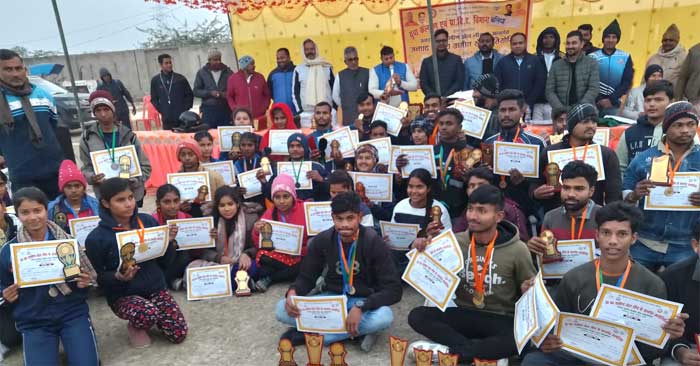 District level sports competition organized under Uttar Pradesh Rural Sports League