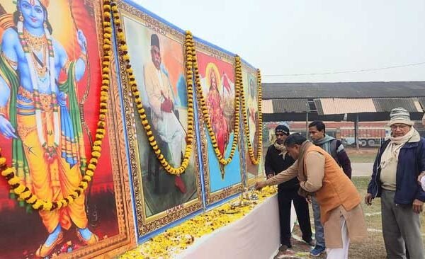 राष्ट्रीय स्वयंसेवक संघ ने कृषि मंडी परिसर में मनाया मकर संक्रांति उत्सव