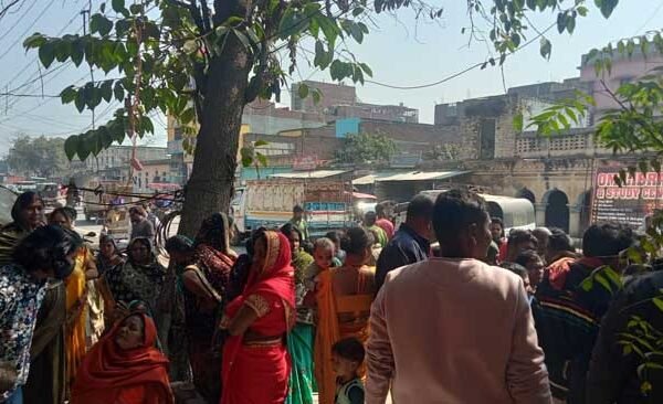 Concerned citizens held a meeting at Durga temple regarding drain construction.