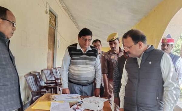 District Magistrate conducted surprise inspection of board examination centers Town Inter College and Kunwar Singh Inter College and control room.