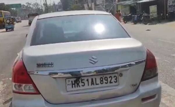 Car collides with divider in Rasra, four injured