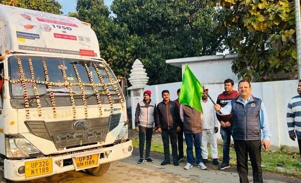 District Magistrate gives green signal to voter awareness LED van