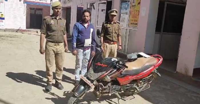 One accused arrested with stolen bike in Haldi