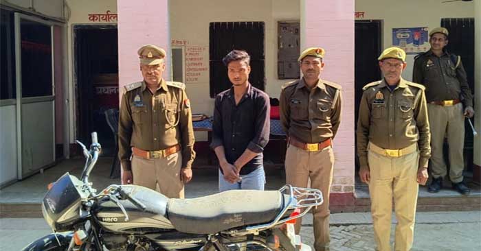 Youth arrested with stolen bike in Haldi