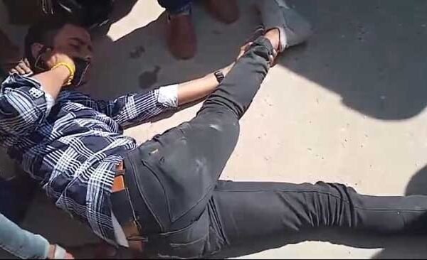 A teenager riding a bike injured after being hit by a pickup near Revathi bus stand.
