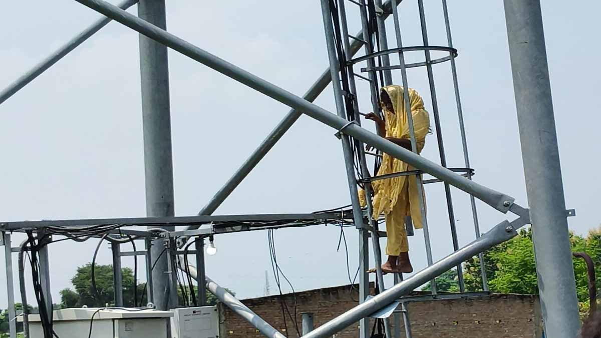 Girl on Tower